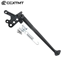 Electric Bike Motorcycle Parking Rack Side Stand and Footrest Bracket (Black Assembly)
