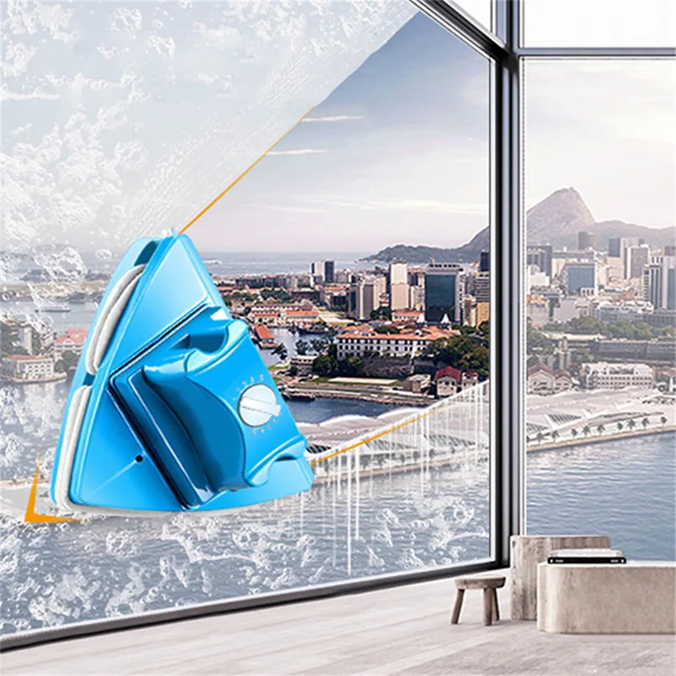 Double Sided Glass Cleaner 5 Adjustable Glass Magnetic Cleaning Tool For Cleaning With Thickness Of 4-28mm