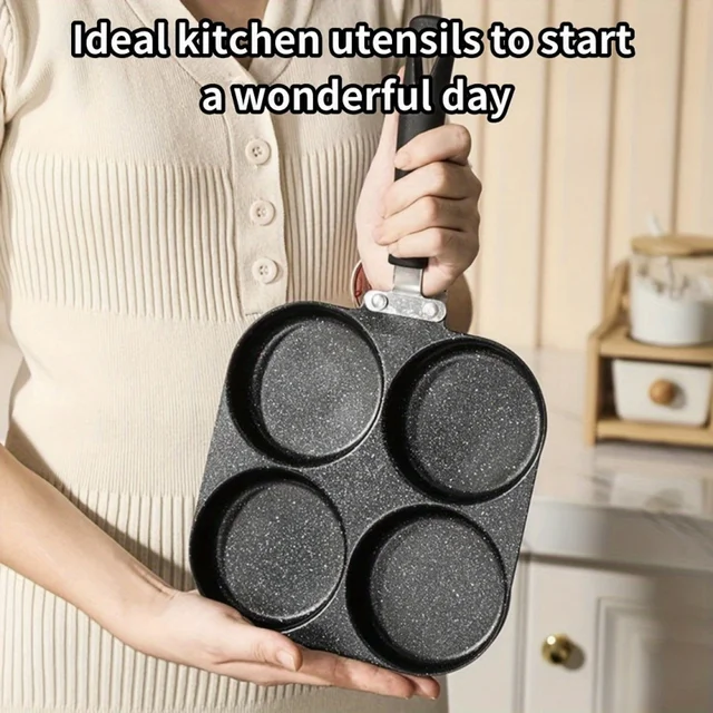 cast iron multi-burner camping egg pan for heavy-duty cooking on UK caravan gas stoves.
