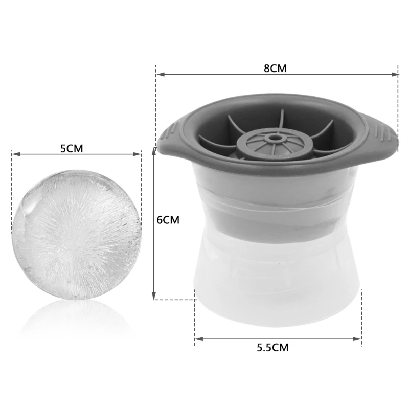 Description Picture 6 of itemSilicone Sphere Ice Cube Mold Home Kitchen Stackable Slow Melting Ice Ball Round Jelly Making Mould For Cocktail Whiskey Drink