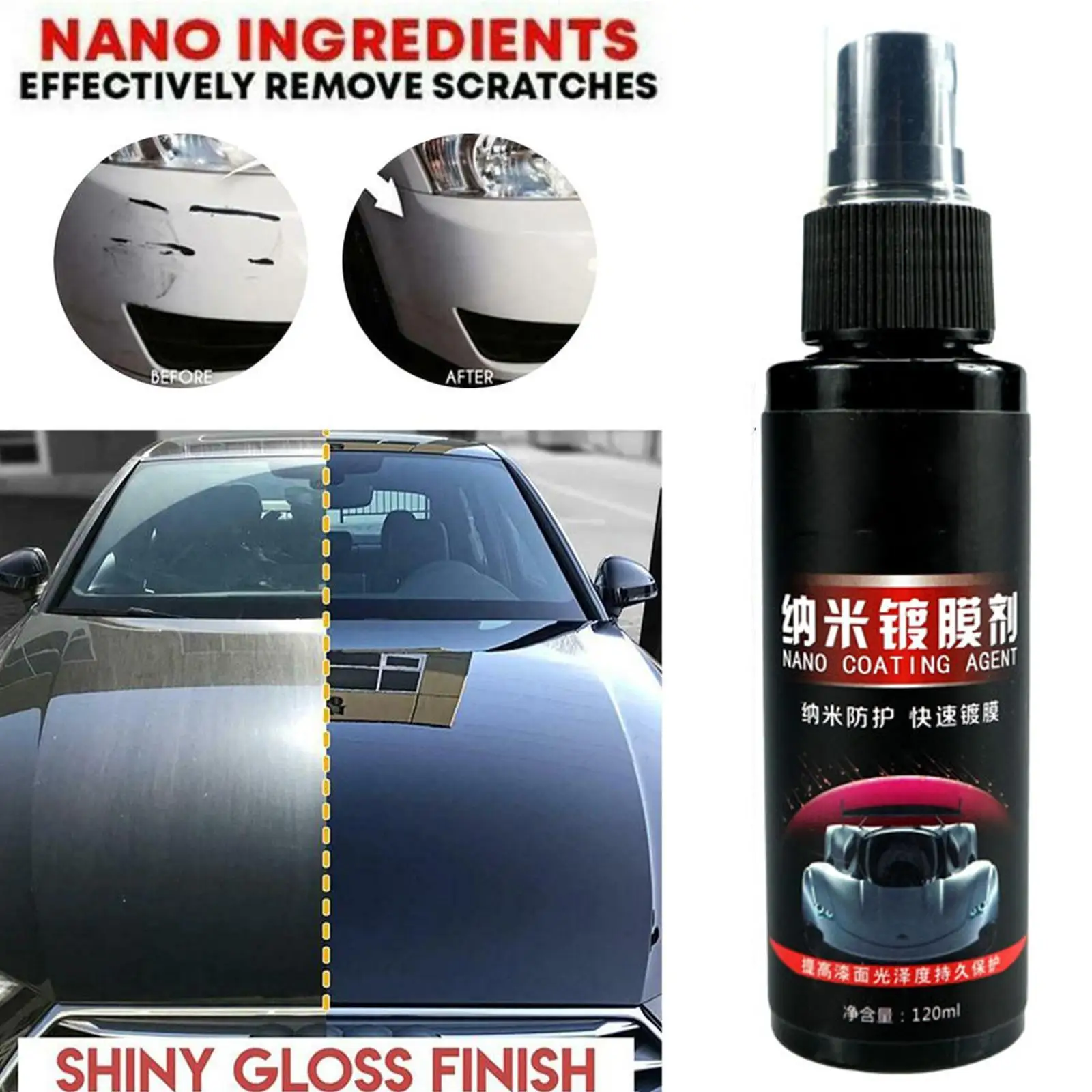 120ml Nano Car Scratch Removal Spray Repair Ceramic Coating Spray Car
