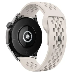 Premium Silicone Replacement Strap for Smartwatches - 22mm Bracelet Accessories (Starlight)
