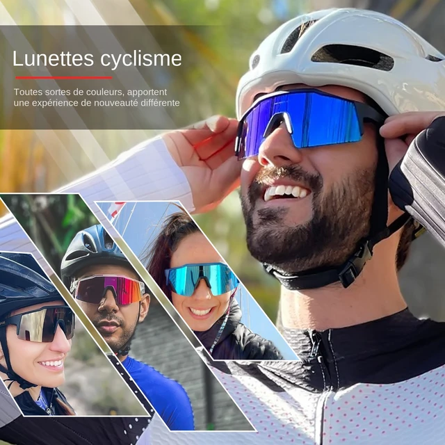 Lunettes de Sport UV400 pour Homme, Masque de Cyclisme en Plein Air,  Accessoire de VTT pour Cycliste, Matériel pour Sportif à Vélo, 1 Verre -  AliExpress