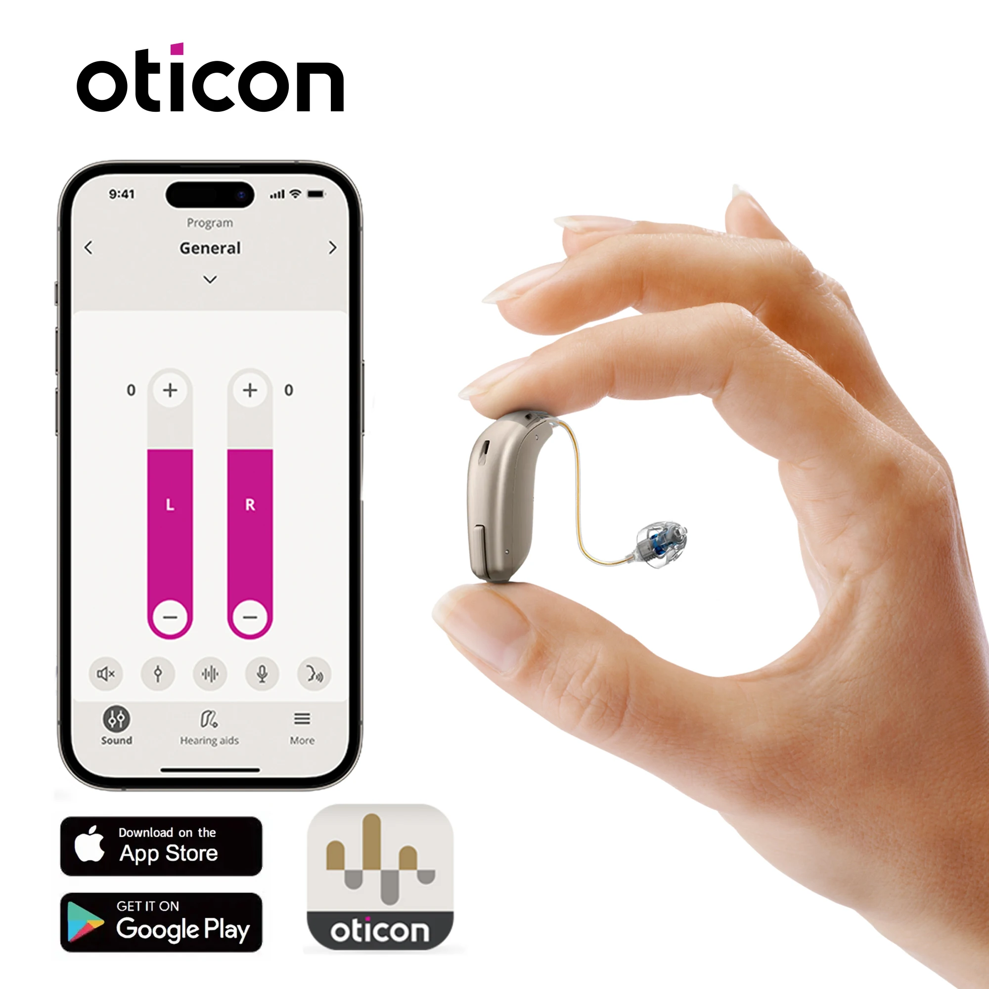 รูปสินค้า เครื่องช่วยฟังดิจิตอล Oticon Jet 2 ปรับตั้งง่าย