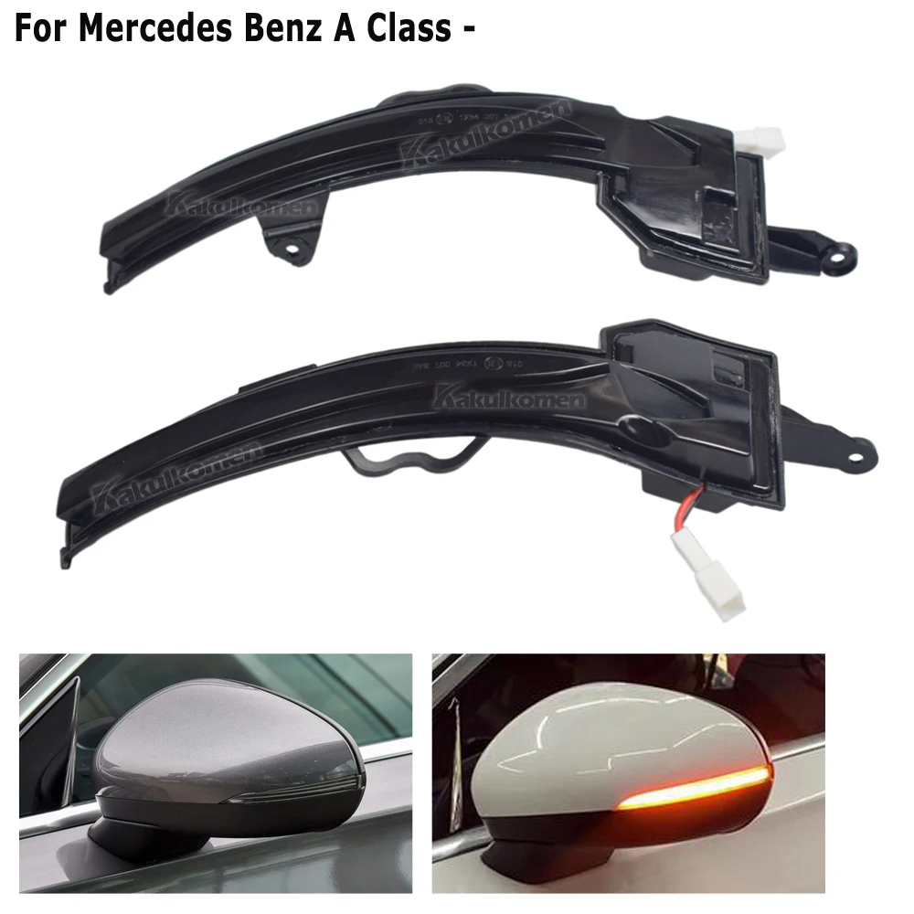 Für Mercedes Benz A-Klasse W177 V177 A200 A250 A35 A45 AMG CLA C118 LED Dynamische Blinker Licht Seite Spiegel Anzeige blinker – Detail 8