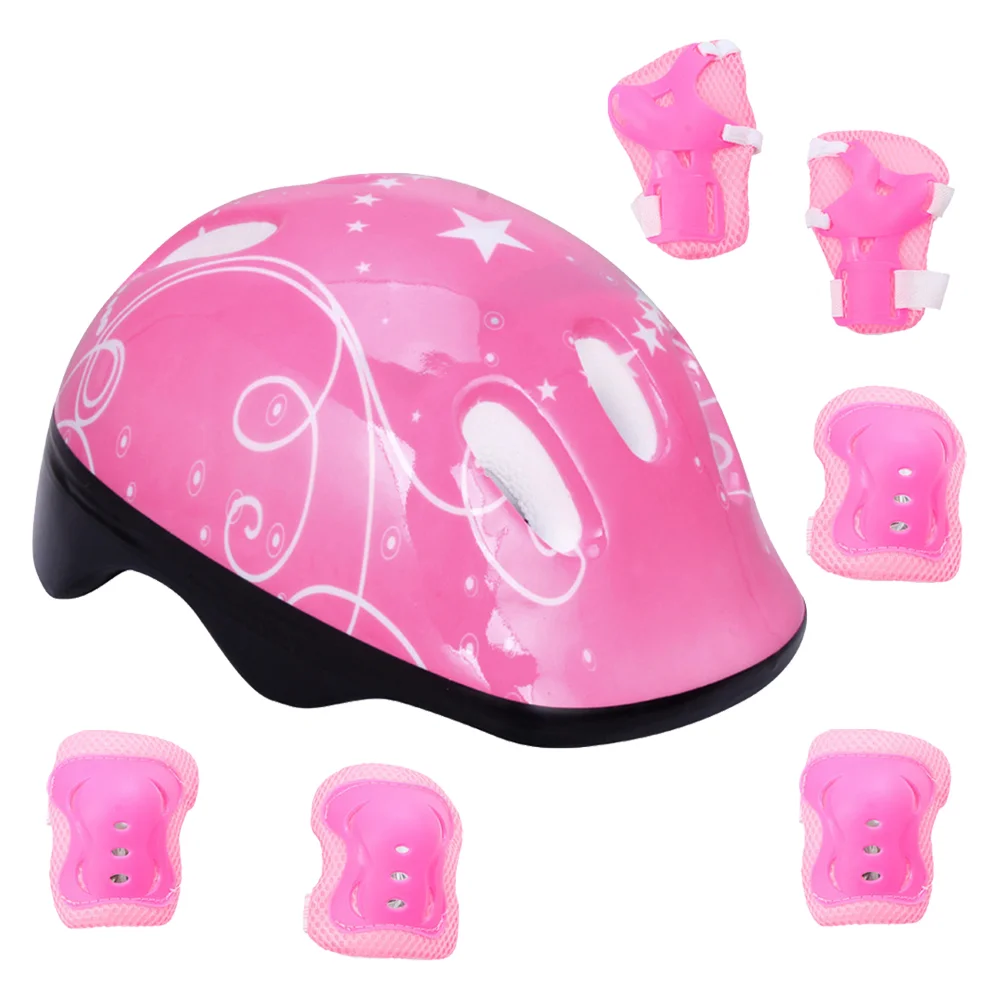 

Children'S Roller Skates Protective Helmet Riding Equipment Skateboard Bicycle Sports Fall Protection Set Adjustable Kit