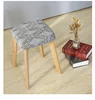 New Square Stool Cover Elastic Home Table Slip-cover Office Dining Table Solid Wood Chair Cover Modern Minimalist 2 Patterns 1