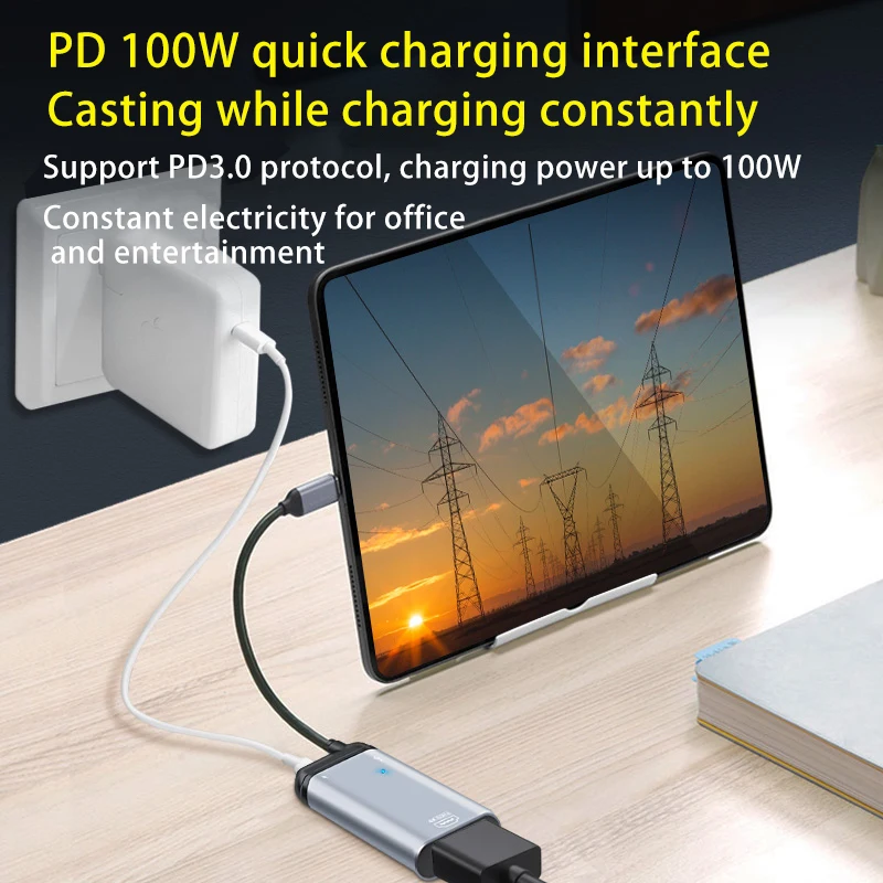 USB C To 4K60Hz HDMI ȣȯ ̺ 100w PD   Ÿ C To Mini DP VAG RJ45  ̺, MacBook Pro ƺ 