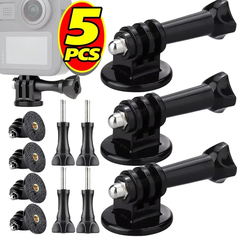 Adaptateur pour trépied 1/4 pouce vissé sur une GoPro, fixation solide et universelle