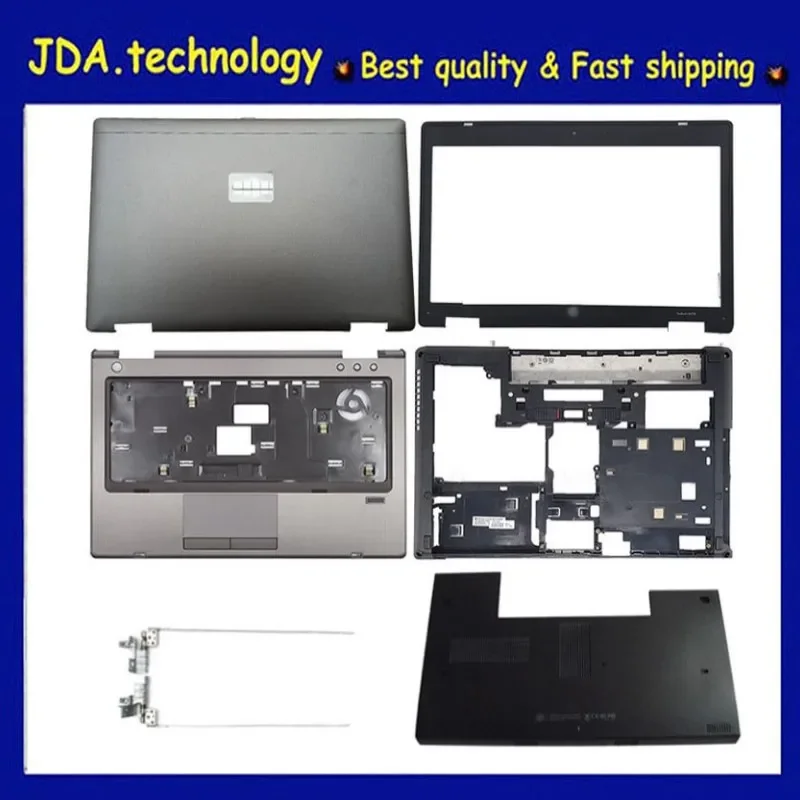 Новинка для HP Probook 6460B 6465B 6470B 6475B задняя крышка ЖК-дисплея + передняя панель + Упор для рук + нижняя зеркальная крышка + петли 684338/ 642778-001