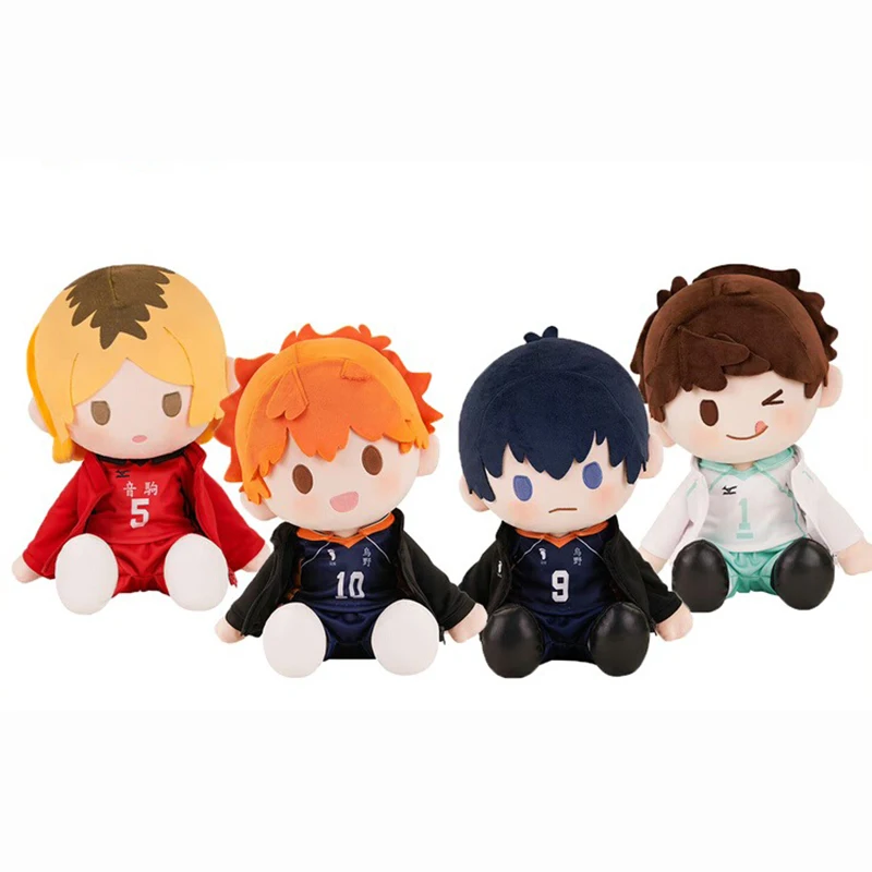 

Goods in Stock Genuine POTEPOTTE PLAYER SET Shoyo Hinata Tobio Kageyama Kozume Kenma Oikawa Tooru Cartoon Anime Figure Plush Toy