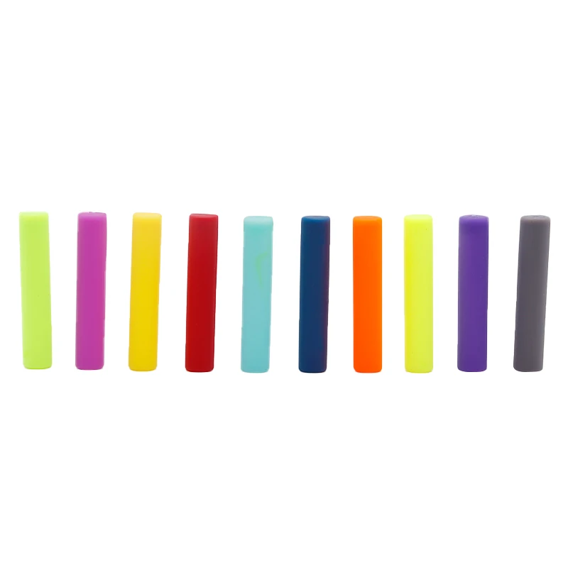 Weiou Lace Soft Accessories 25.5*5MM Cylindrical ShoeString Tips Beauty Decoration Colorful Plastic Rope Aglets 100pcs Wholesale