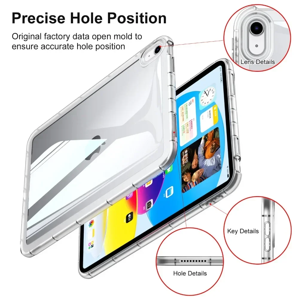 Clear Soft Back Tablet Case - Universal Fit