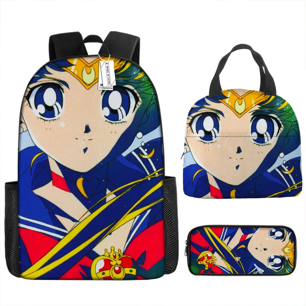  Skip and Loafer Anime Backpack Three Piece Set Unisex  Shoulders Bag Fashion 3D Printing Travel Bags (B)