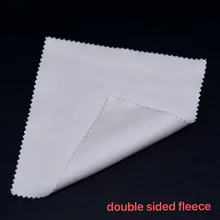  30/50/100pcs Wholesale Sublimation Blanks White Glasses Cleaning Cloth Microfiber Double Sided Fleece Glasses Clean Lens Cloth 