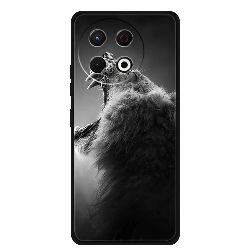 Black Silicone Soft Phone Case - Protective Back Cover