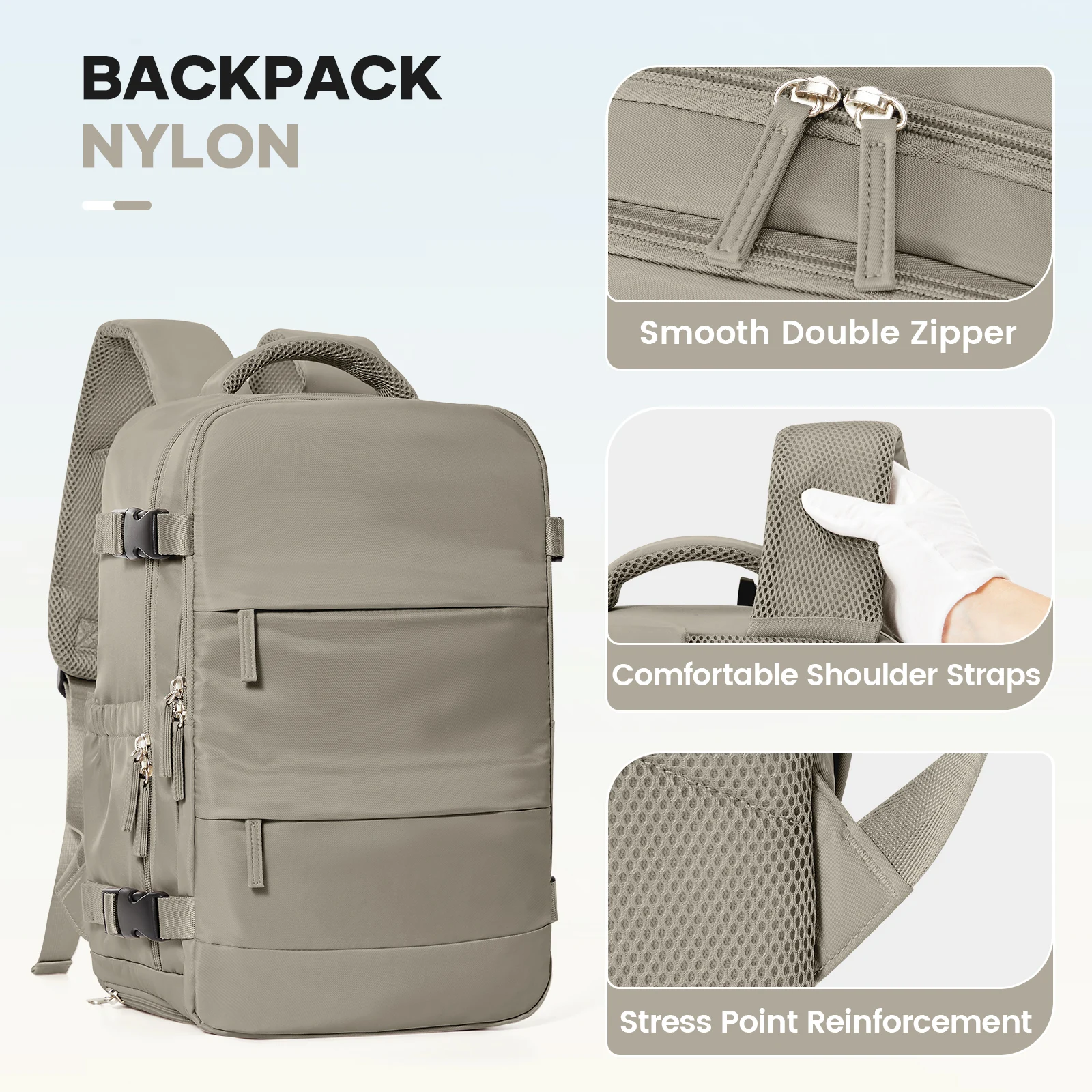 Vacuum Compression Bags Women Men Hand Luggage Ryanair 40x20x25 Trave Backpack, Business Laptop Bag Carry on School Backpack 5