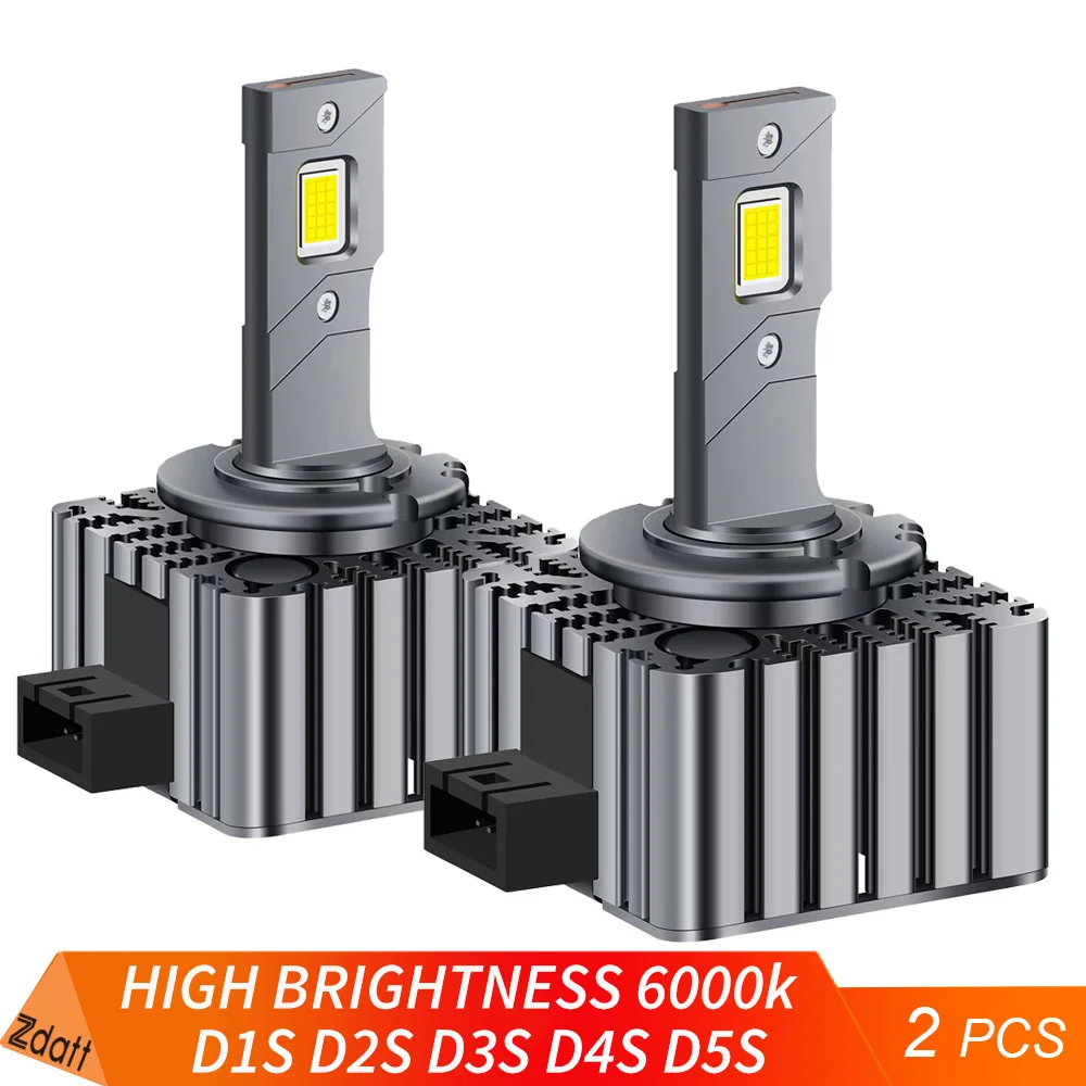 Zdatt D1S Led Headlight D3S Canbus Lampadine Csp D4S D5S D2S D8S Led 40000Lm 90W Super Bright D1R D4R D2R D3R D Series Lampadina Per Auto