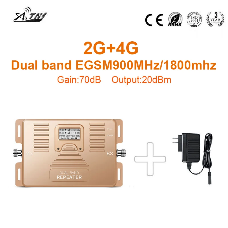 Real Smart Booster! Amplificatore Ripetitore Per Telefono Cellulare Con Segnale Mobile Dual Band 900/1800Mhz 2G,4G Smart Mobile