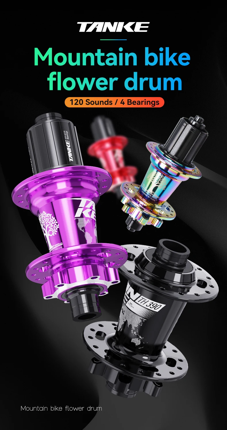 TANKE 120 Click Nabe 6 Lager MTB Mountainbike Nabe Vorne Hinten 28 32 36 Löcher QR Steckachse Scheibenbremse Fahrradnaben 12 Geschwindigkeit – Detail 3
