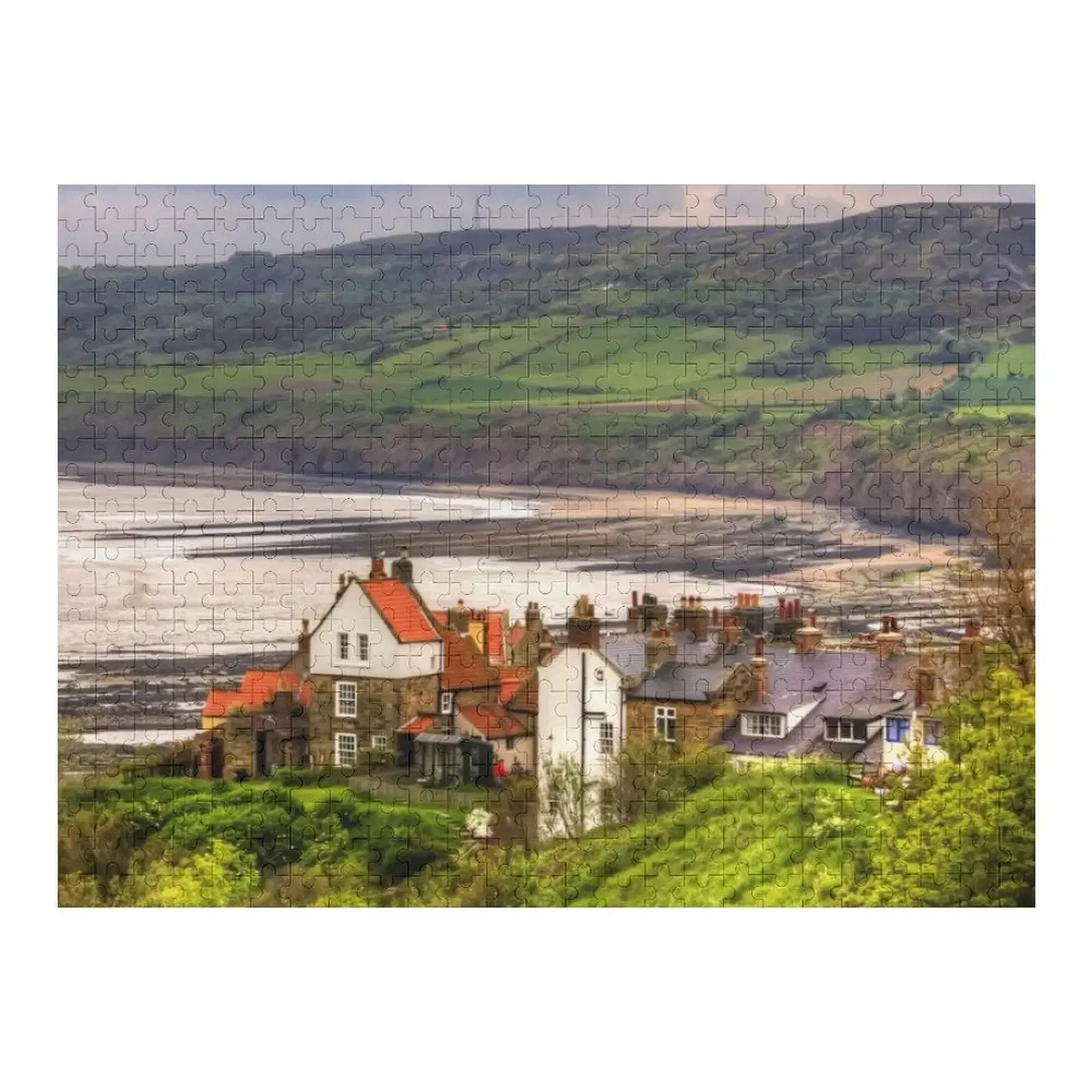 First view of Robin Hood's Bay Jigsaw Puzzle Personalised Woods For Adults Jigsaw For Kids Wooden Name Puzzle robin hood winds of freedom pc