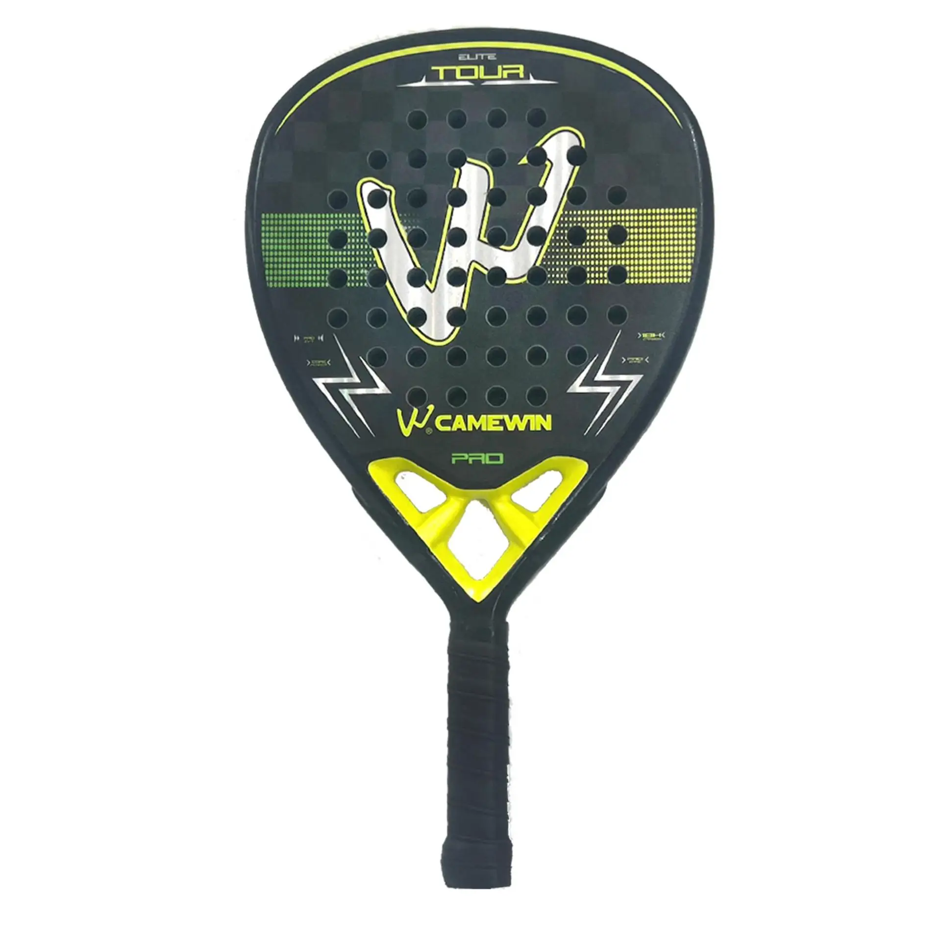 Padel Racket 18K 3K Carbon Fiber Surface with EVA Memory Flex Foam Core Padel Tennis Racquets Diamond Shape Tennis