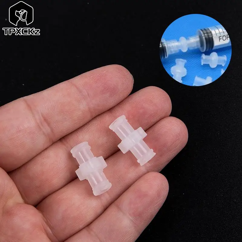 

10Pcs Medical Plastic 4mm Female To Female Coupler Luer Syringe Connector Transparent For Pneumatic Parts Leak Proof