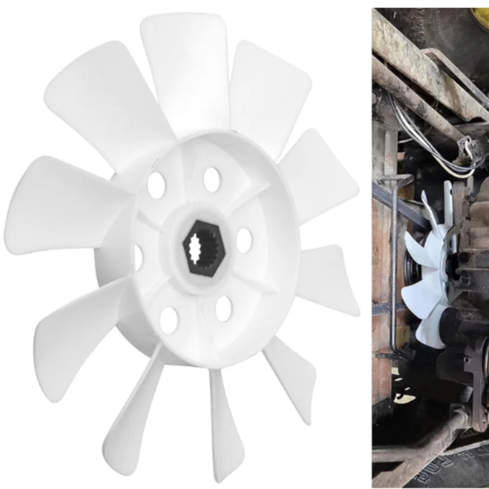 10-Blade For Hydro Drive Fan M809036 AM882303 Replacement Fits L105 L107 L108 L110 LT150 LT160 Lawn Tractors