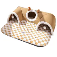 Bestseller Cat Bed, Autumn Winter Integrated Play & Sleep Tunnel Nest, Hide-and-Seek House for Cats, Multifunctional Pet Bed for 5