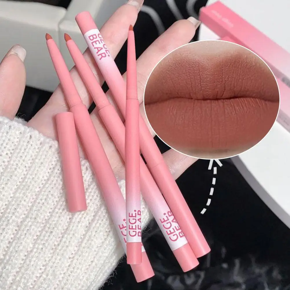 

Waterproof Matte Lipliner Pencil Sexy Nude Brown Red Contour Cup Liner Lipstick Tint Cosmetic Lips Lasting Makeup Non-stick K1B4