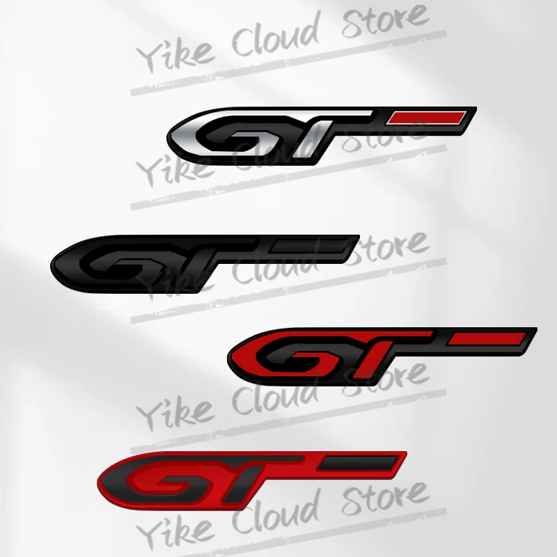 Gt Decoration Emblem Car Styling 3D Badge In Metallo Per Peugeot 206 308 307 207 208 508 Rcz Body Trunk Adesivi Autoadesivi