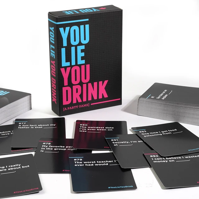 You Lie You Drink - The Drinking Game for People Who Can't Lie [A Party  Game]