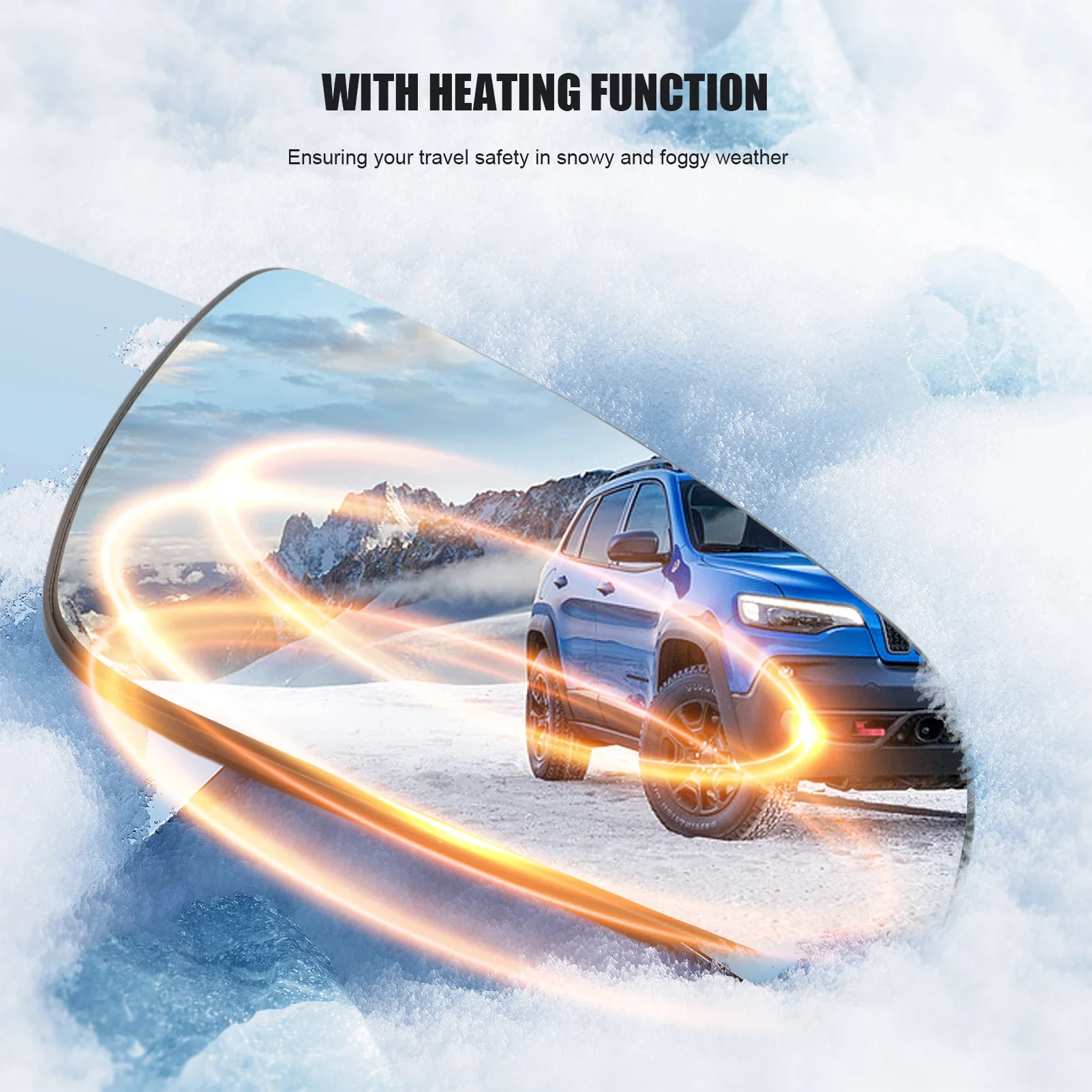 오른쪽/왼쪽 온열 후면 거울 유리 6001549717 963653513 R 르노 Dacia Duster 2014 2015 2016 2017 Logan Sandero 기호