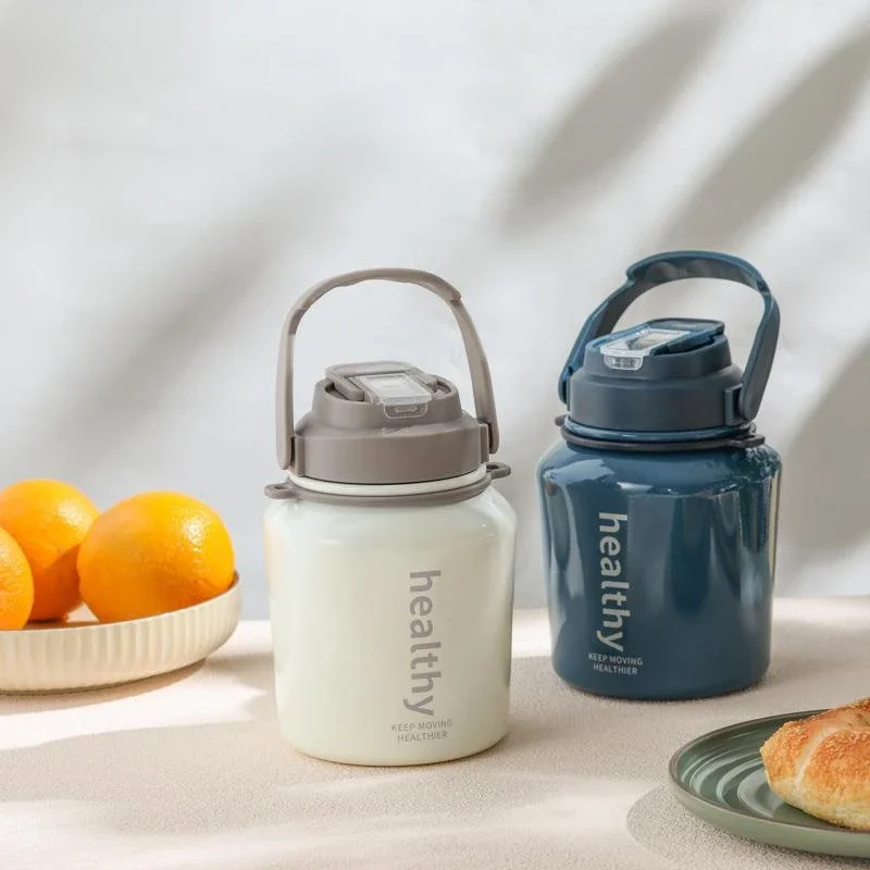 

Кружка-термос из нержавеющей стали, с квадратной ручкой