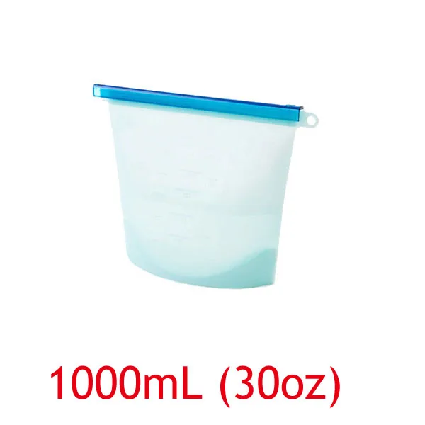 Reusable Silicone Food Preservation Bag - BPA Free, Sealable & Freezer Safe