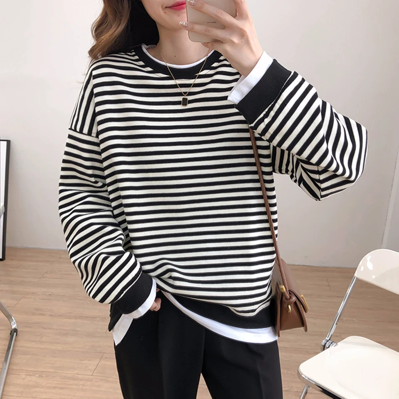 Women's Blouse Plaid Shirt Fashion Casual O-neck Top Korean Short ...