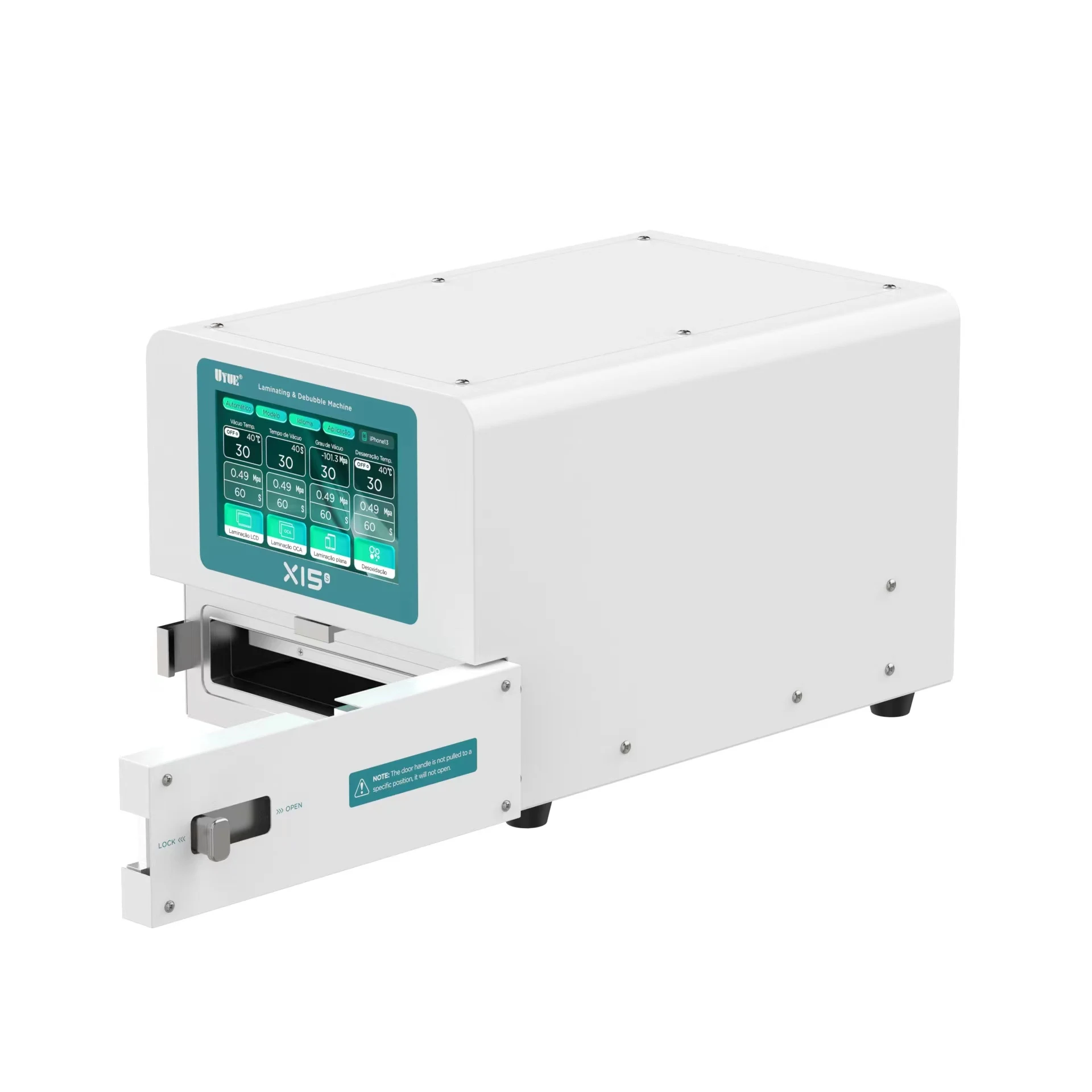 

Станок уйue X15S для интеллектуального ламинирования ОСА/антивспенивания, интегрированный станок для 15-дюймового сенсорного ЖК-дисплея, восстановление прямого/изогнутого экрана