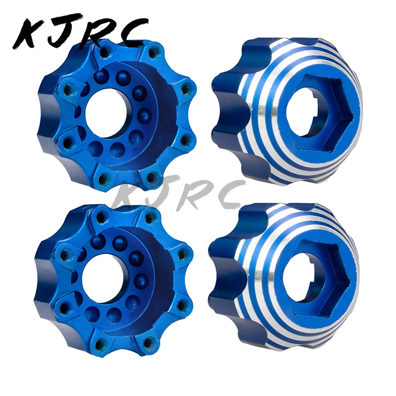 

KJRC 4pcs Metal Wheel Hex Adapter 8x32 to17mm for 1/8 PL Proline Series Wheel Tire Upgrade Parts