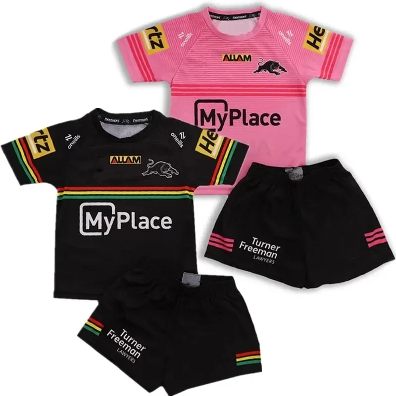 

2024 Penrith Panthers Kids Kit Home / Away / Training Rugby Jersey Size:16-18-20-22-24-26 （Print Custom Name Number）