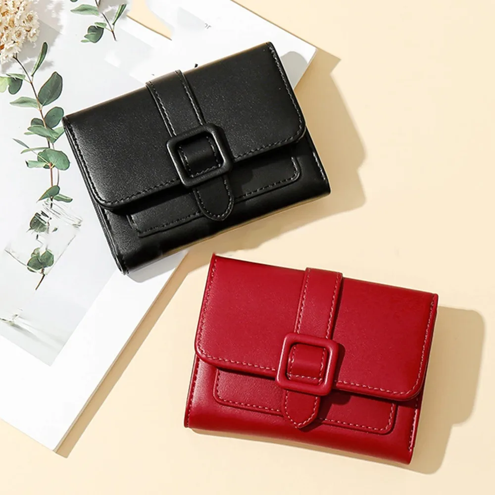 

Multi-card Women Wallets Fashion Multi Functional Solid Color Coin Bag Large-capacity Mini Purse Ladies