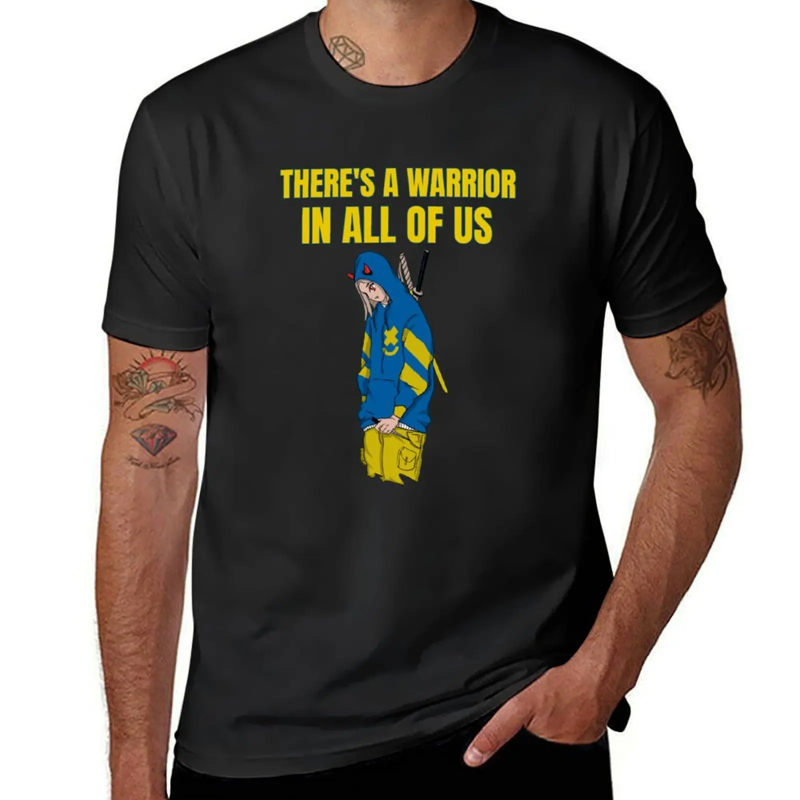 

I am a warrior T-shirt cute clothes plain Men's cotton t-shirt