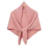 28 Colors Plain Crinkle Square Bubble Silk Pleated Hijab Women's Head Shawl Scarf Muslim Wrinkle Kerchief Solid Ramadan Stole 3
