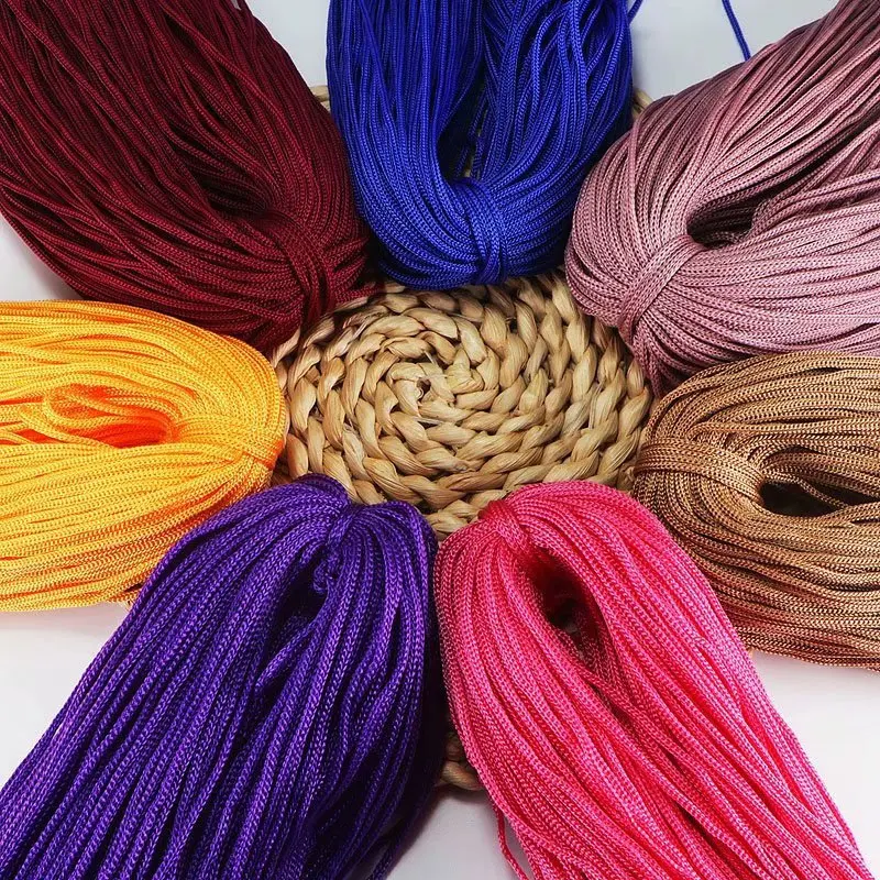 200g 3mm Color Nylon Cord Thread Crochet Hollow Line Macrame 100%  Polypropylene Fiber for DIY Hand-woven Cushion/Hat/Handicrafts - AliExpress