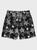 New Men's Summer Shorts Loose Luxury Shorts 3D Printed Casual Five pointed Star Printed Harajuku Shorts Hawaiian Beach Shorts 1