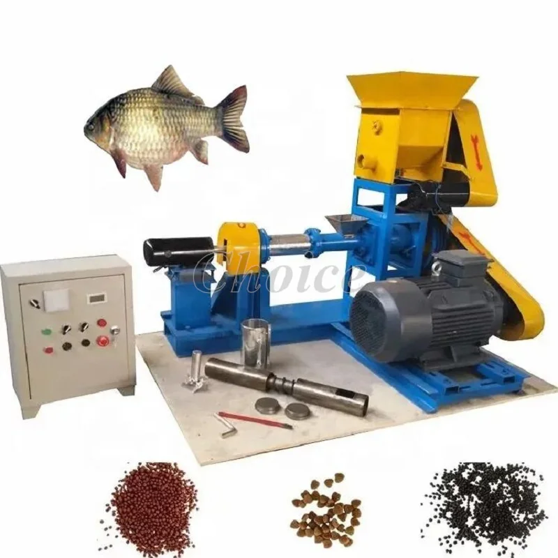 Feed Processing Machines Pellet Floating Fish Feed Machine Extruder For Fish Pet Feed Multifunction Electric Granulator For Sale titan extruder 3d printer parts extruder compatible e3d v6 hotend remote short distance feed for 42 stepper motor ender3 cr10