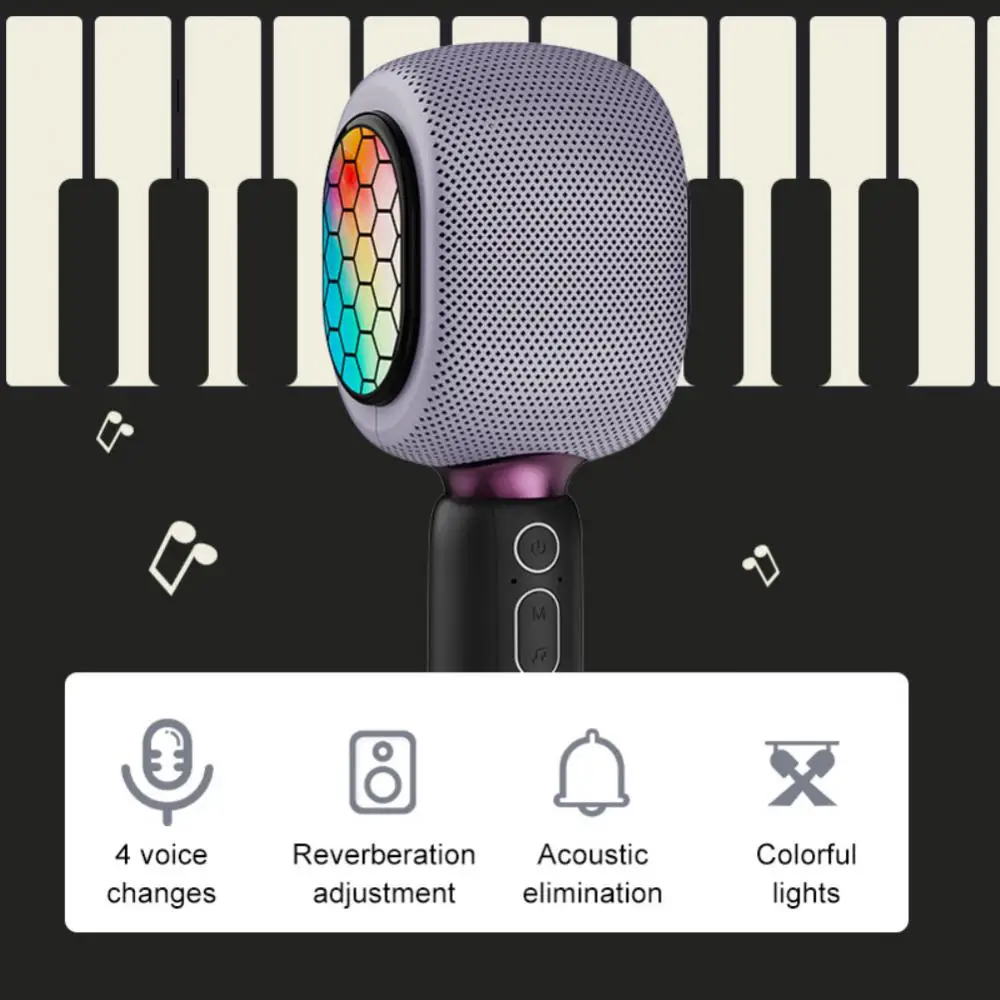 Microphone Karaoké Sans Fil, Portable, Artefact De Chant, Réduction Du  Bruit, Changeur De Voix, Pour Jeux  - Microphones - AliExpress