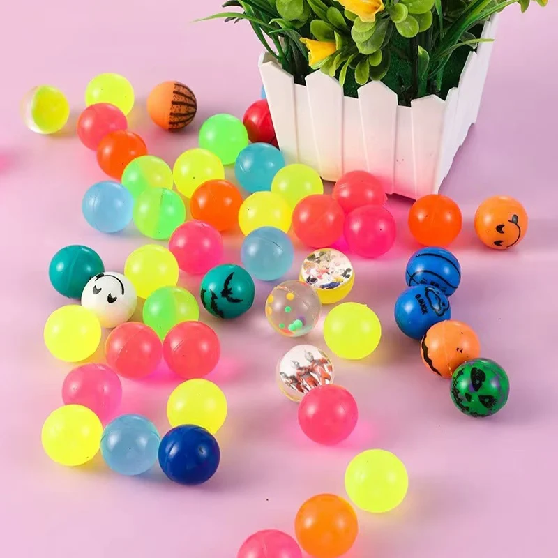 Palline Rimbalzanti per Bambini, 100 Pezzi Palline Rimbalzanti, 33mm Pallina Rimbalzante Adatto