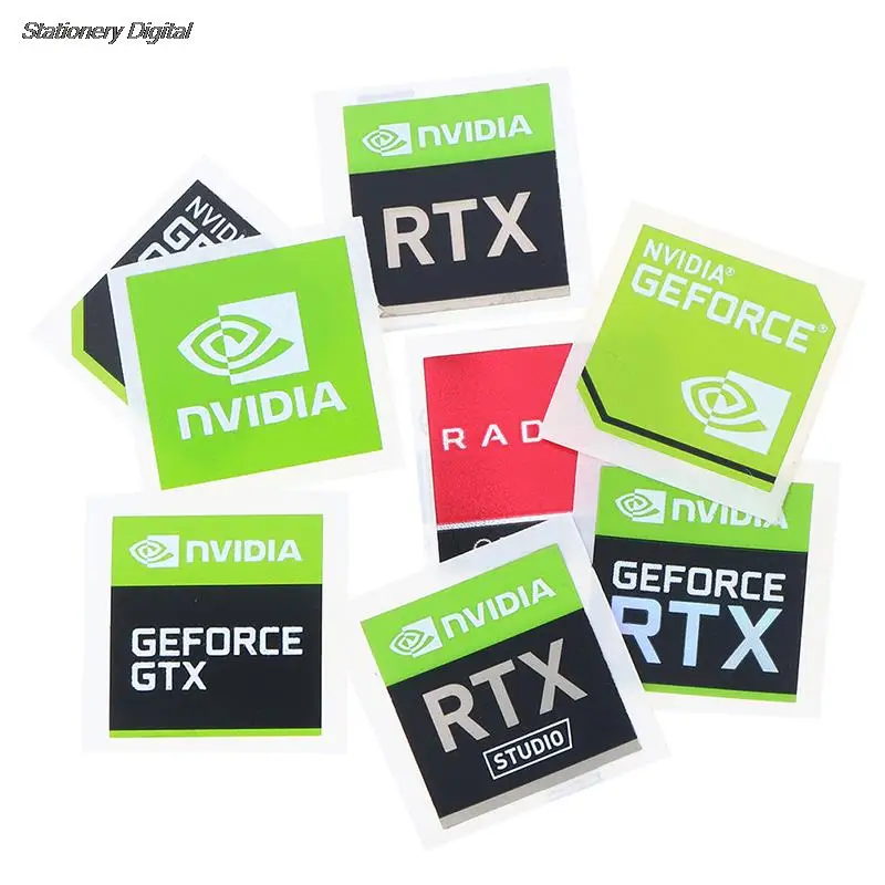 5pcs/set NVIDIA GTX GEFORCE Laptop Desktop Label Decorative Sticker