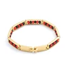 Wholesale New Arrival Stainless Steel Jewelry Green and Yellow Color Orula Elegua Bracelet Mix Beads Unisex Bangle For Women Men 1