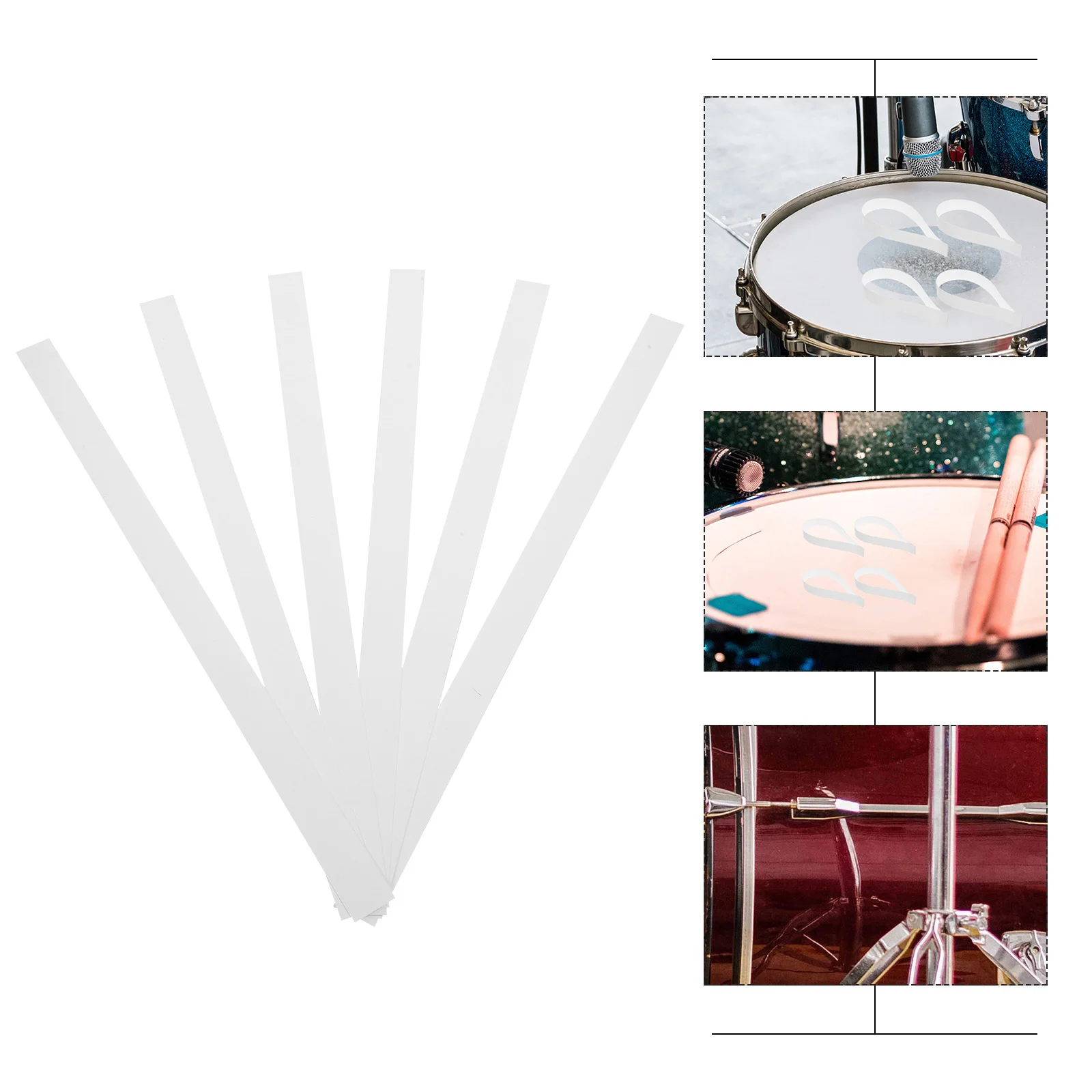 

Drum Kit Sand Strip Strip Snare Drum Strip Snare Drum Wire Straps PET Snare Drum String Wire Mounting Straps Instruments